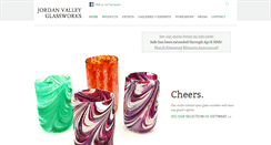 Desktop Screenshot of jordanvalleyglassworks.com